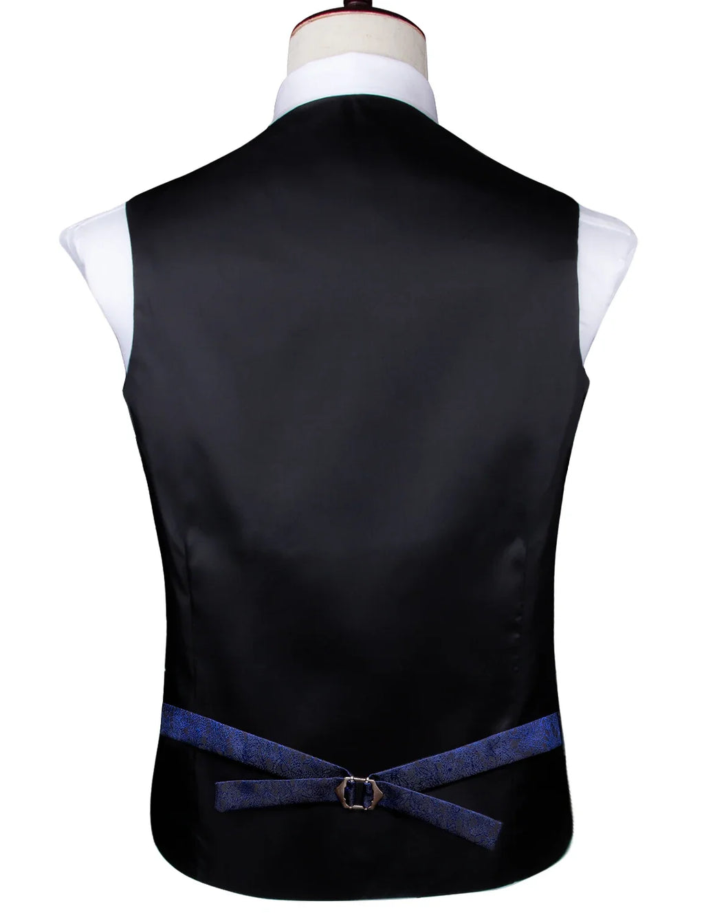 Fashion Silk Vest For Men Classic Gold Champane Yellow Waistcoat Jacket Tie Hankerchief Cufflinks Sets Dress Suit Wedding Hi-Tie