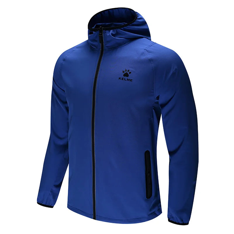 Men's Sportswear Exercise Coat Windproof Jacket  Joggers Football Running Training Zipper Jacket Breathable Male 3881203