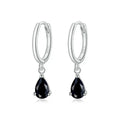 Silver Green Water Drop Earrings 925 Sterling Silver 4 Colors Drop Shape Earring for Women Statement  Jewelry