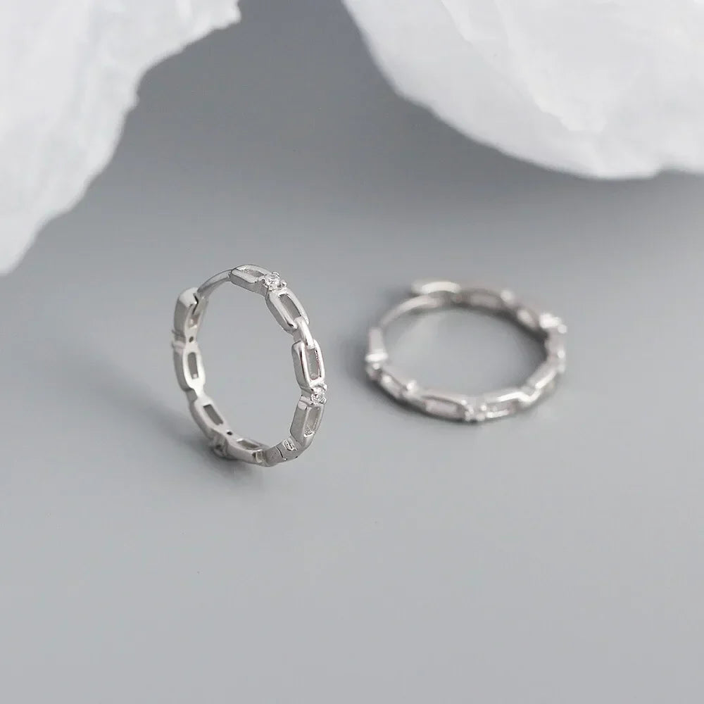 925 Sterling Silver Earring Colorful Dripping Oil Material Ear Ring Ear Buckle Rhombus Shape Trend Wild Girl Women Boy Ear Jewel