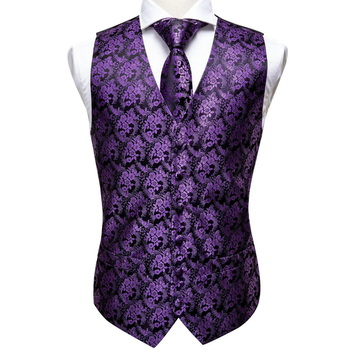 Fashion Silk Vest For Men Classic Gold Champane Yellow Waistcoat Jacket Tie Hankerchief Cufflinks Sets Dress Suit Wedding Hi-Tie
