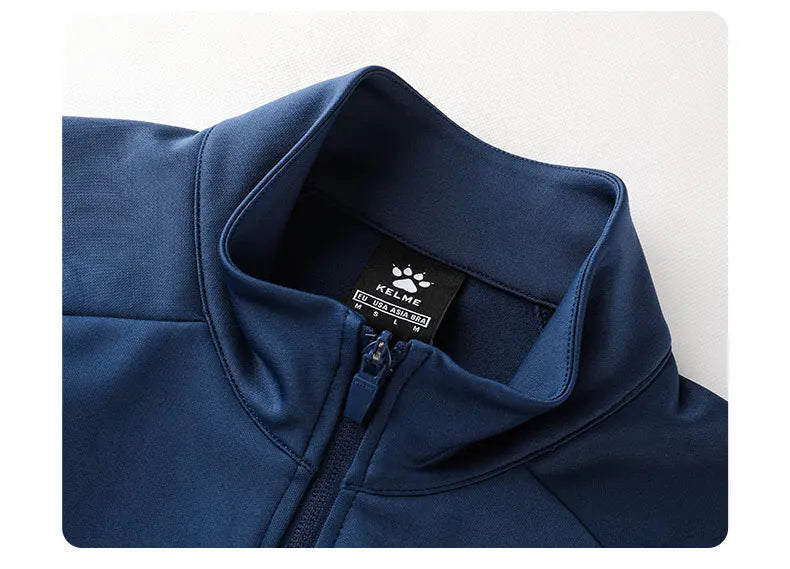 Sports Jacket Men's Football Match Suit Stand-up Collar Training Jacket 8161WT1005