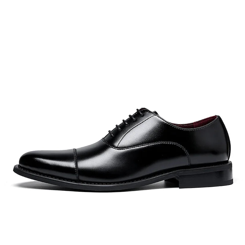 2023 High Quality Handmade Oxford Dress Shoes Men Genuine Cow Leather Suit Shoes Footwear Wedding Formal Italian Shoes Hot