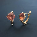Simply Zultanite Earring 925 Silver Sterling Stone Color Change Rose Gold Plated Jewelry For Women Wedding Party Gift