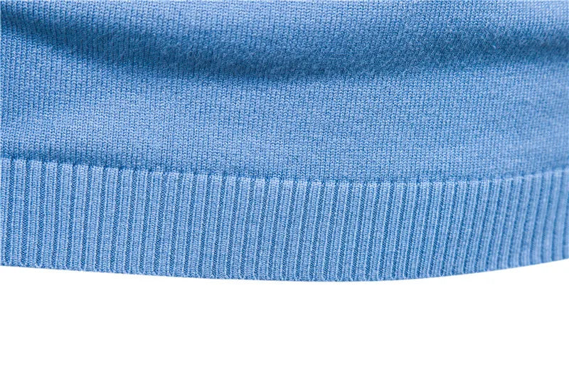 2021 New Winter Men Turtleneck Sweater Casual Solid Color Warm Pullover High Quality Slim High Neck Long Sleeve Sweater Men
