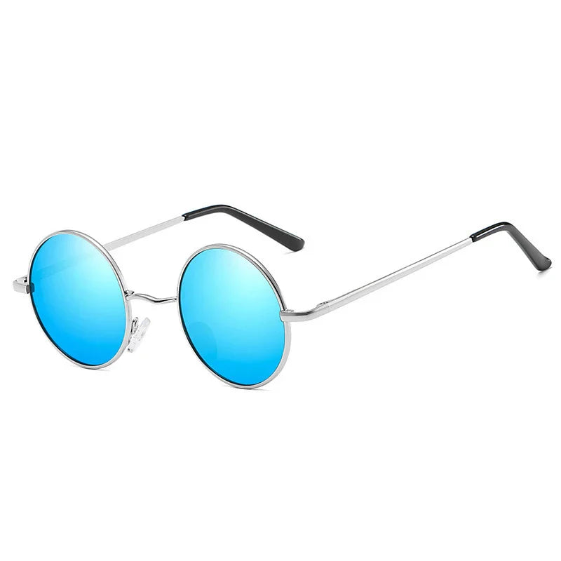 Retro Polarized Round Metal Frame Sunglasses Eyewear For Men and Women Driving Fishing Brand Designer Sun Glasses UV400