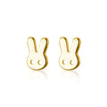 Real 100% 925 Sterling Silver Cute Sweet Hollow Mini Small Flower Geometric Stud Earrings for Women Korean Fine Jewelry