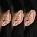 Classic 100% 925 Sterling Silver 2.0CT Moissanite Gemstone Anniversary Wedding Earrings Fine Jewelry Gift Wholesale