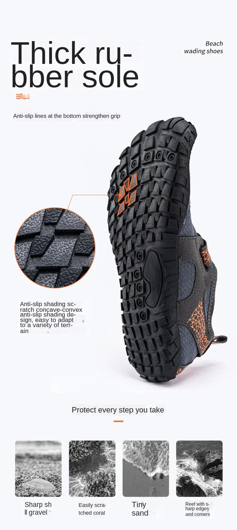 Wading Shoes Quick-Dry Water Shoes Breathable Aqua Upstream Shoes Antiskid Outdoor Sports Shoes Beach Pool Sneakers