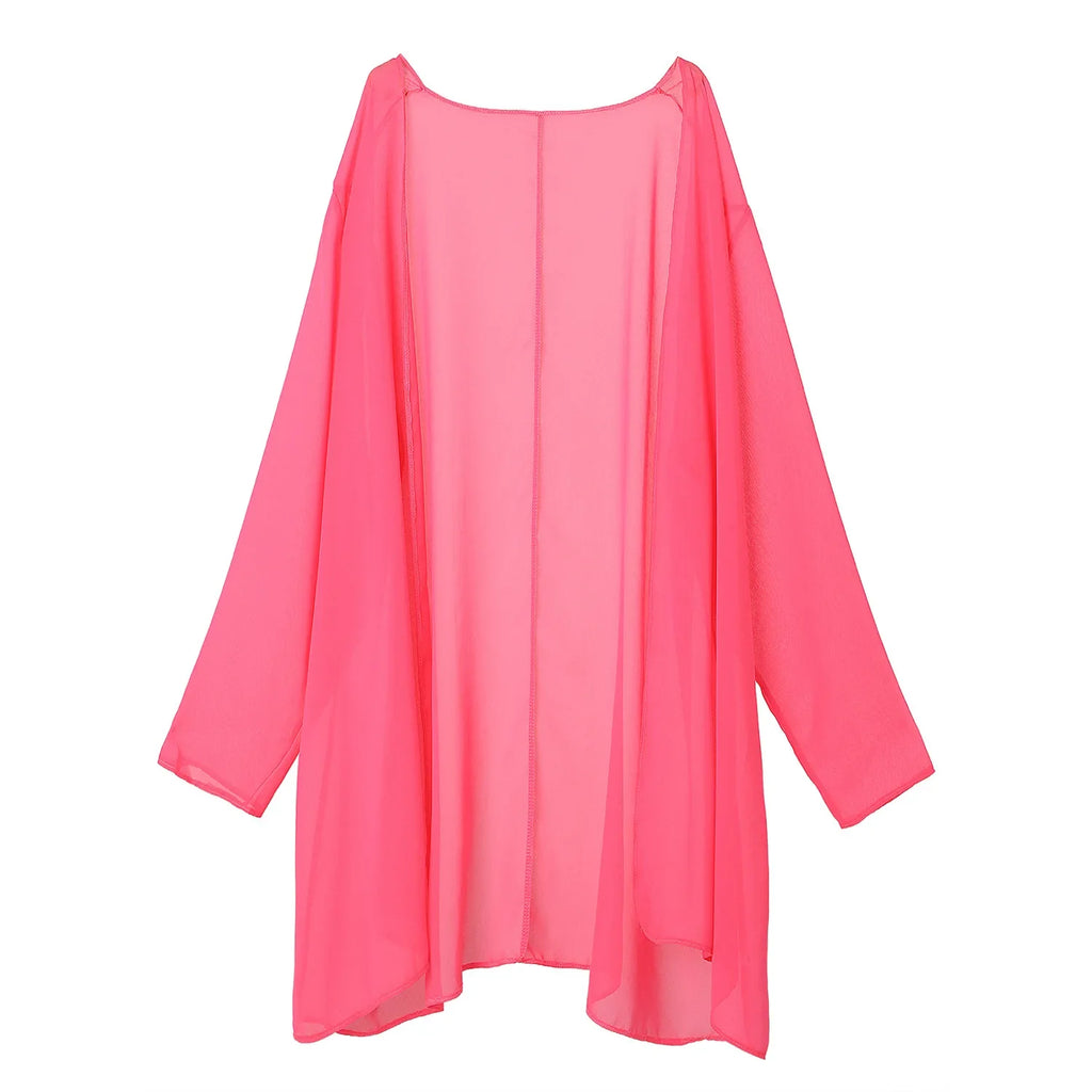 2 Pieces Chiffon Dress Set Women Casual Long Sleeve Solid Cardigan Dress Elegant Wedding Evening Party Dresses Clothing Vestidos