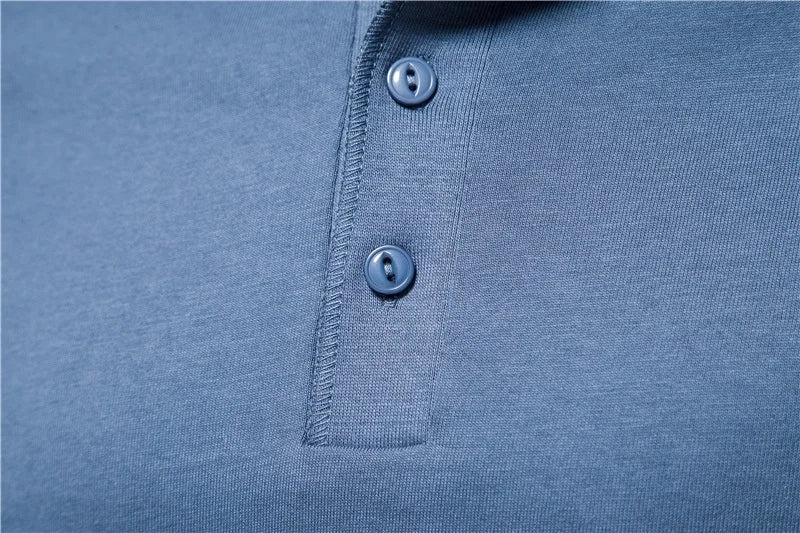 Henley Collar T Shirt Men Casual Solid Color Long Sleeve T Shirt for Men Autumn High Quality 100% Cotton Mens T Shirts