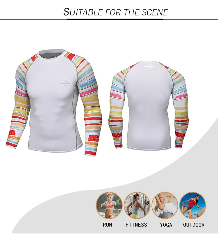 Clothes Full Sleeve White Rashguards For Swimwear Anti -uv Sunscreen T Shirt Boxing Trainning Wear Bjj Jiu Jitsu Rash Guard