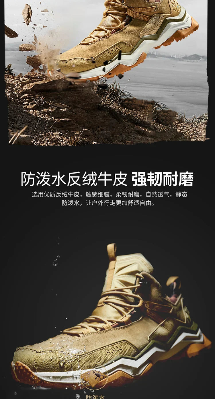 Men Hiking Shoes Waterproof Outdoor Sports Sneakers for Men Trekking Shoes Lightweight Mountain Climbing Shoes Men Antislip