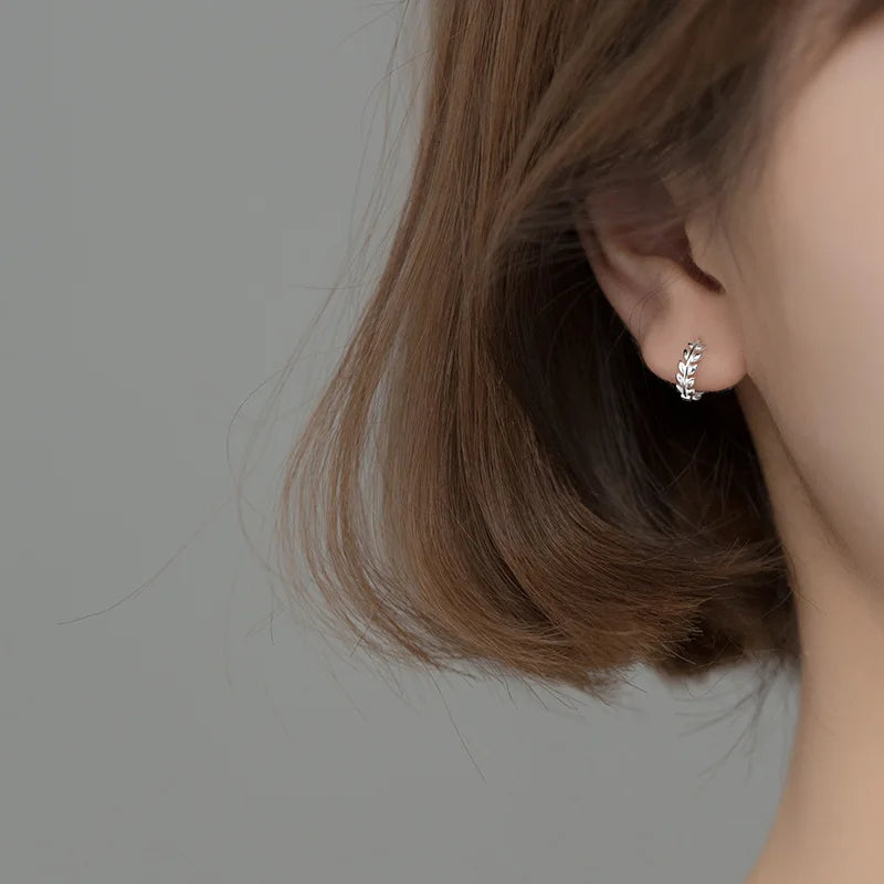Man/Women's 925 Sterling Silver Hoop Earrings Cute Neat Gift For Girls/Boys Fine Jewelry Accessory Party Gift  DA1417