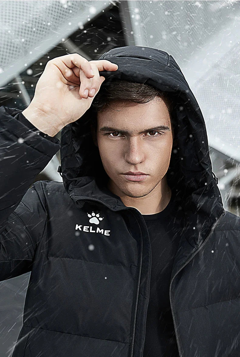 Men Winter Jacket Long Solid Sports Training Coat Male Overcoat Outrwear Warm Cotton Padded Winter Coat Women 8261MF1014