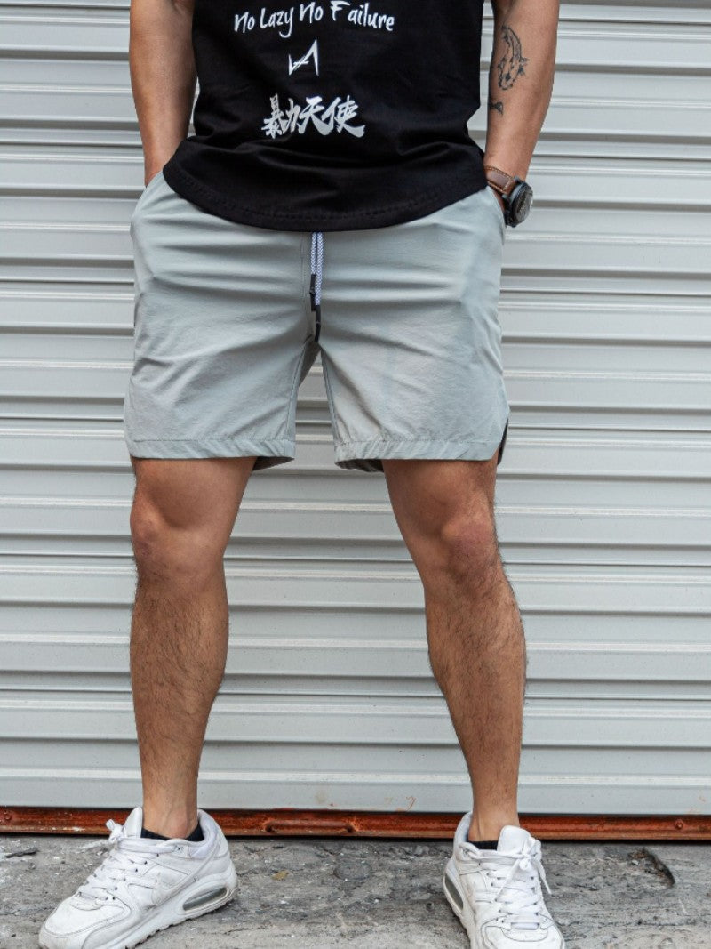 Men Hot Shorts Light Weight Thin Short Pants Running Squat Fitness Shorts Men GYM Wear Quick-drying Drawstring Shorts