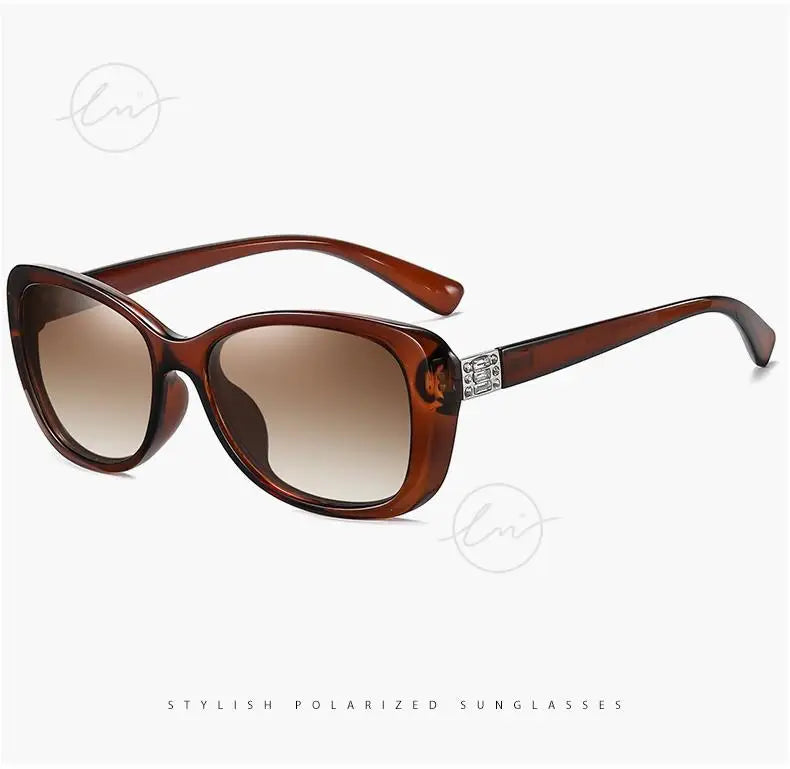 Young Style Women's Sunglasses Gradient Polarized Driving Glasses Luxury Design Ladies Elegant Lunette De Soleil Femme