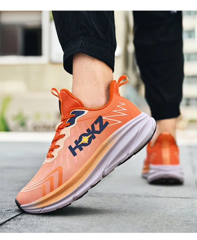 Carbon Plate Air Cushion Running Shoes for Men Soft Chunky Sneakers Women Daily Commuting Shoes Outdoor Casual Walking Shoes