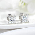 0.4CT 0.8CT Flower Cut Moissanite Stud Earrings for Women Men D Color Vvs1 Birthday Gift Jewelry S925 Sterling Silver