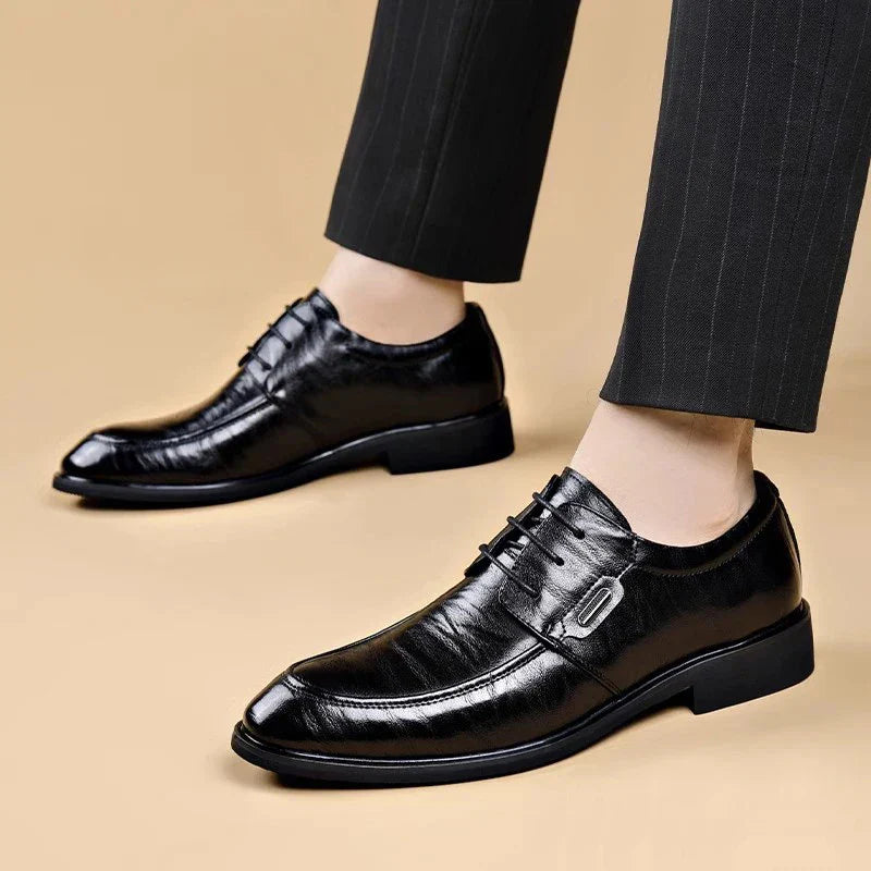 Men's Lace-Up Oxford Shoes outdoor Leather Business dress Formal shoes office Footwear big size 48 49 50
