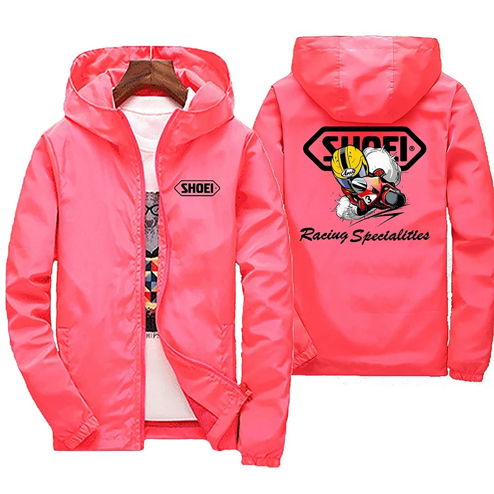 2025 New high-quality men's windproof jacket, large waterproof jacket with mountain and bicycle hood, for spring and autumn