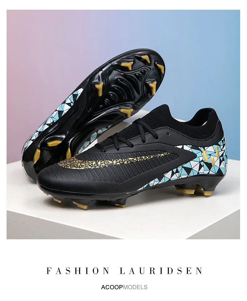 New Kid Match Boys Soccer Shoes Comfortable Outdoor Match Professional Football Boots Sneakers Non-Slip Sports Shoes Unisex