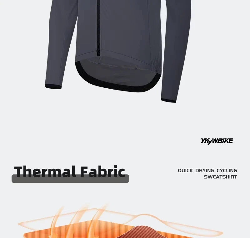 Waterproof Windproof Men Long Sleeve Cycling Jacket Thermal Fleece Bicycle Windbreaker Coat Road Bike Cycling Clothing Top