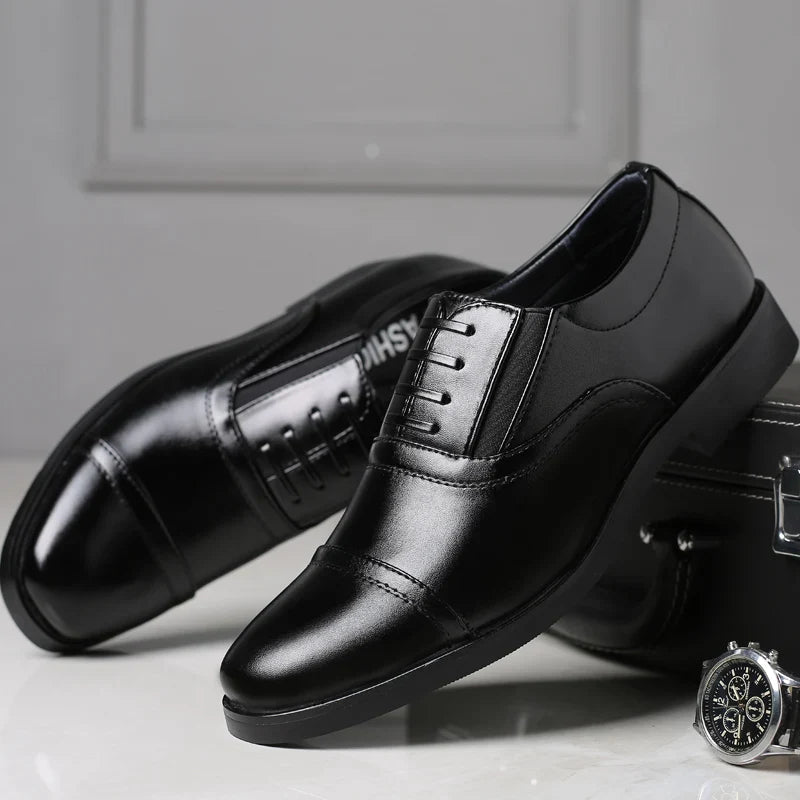 High Quality Formal Business Men Dress Shoes Breathable Leather Men Casual Shoes Italian Luxury Brand Non-slip Men Driving Shoes