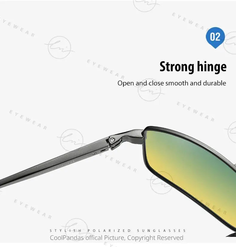 Classic Photochromic Sunglasses Polarized Man Day Night Vison Glasses Woman Chameleon Lens For Driving Goggles Male