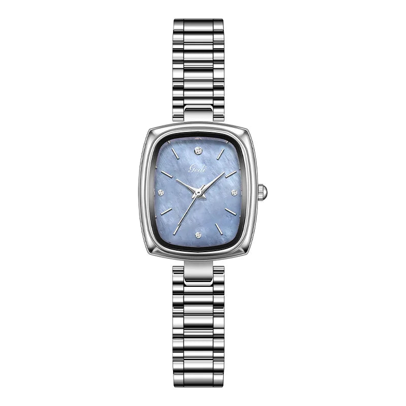 Bracelet Watch Retro TV niche high-end Gold Watches steel strip Waterproof Small Dial Women's Fashion Quartz Clock Wristwatches