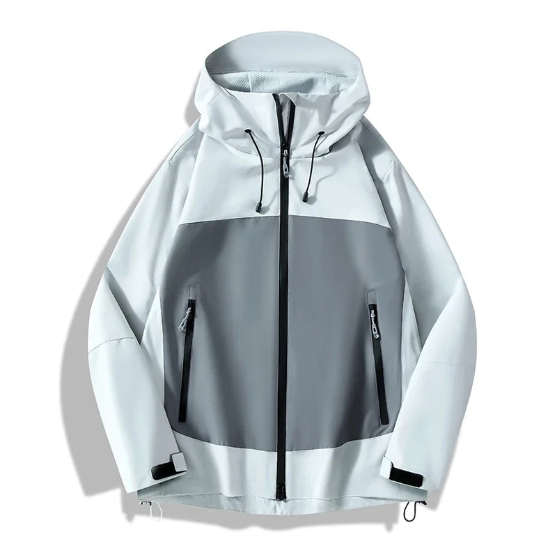 Unisex Waterproof Softshell Jacket Hiking Camping Climbing Trekking Hooded Windbreaker Casual Sporty Rain Coat Men Women