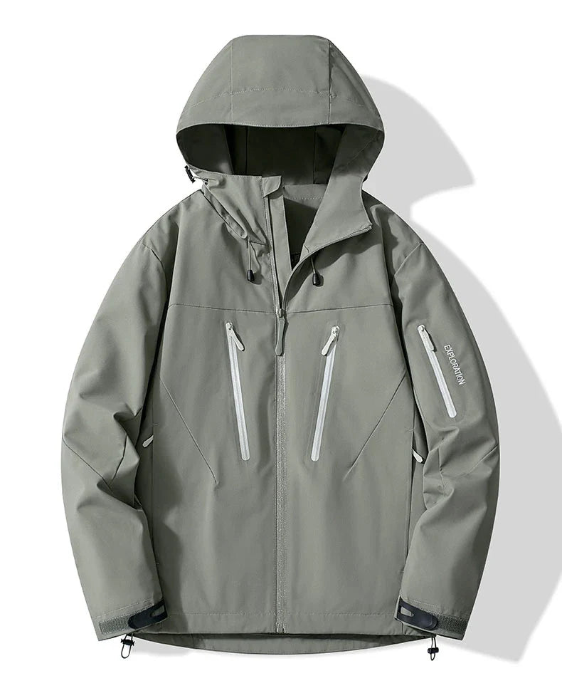 Unisex Rain Coat Hiking Camping Trekking Mountaineering Waterproof Jackets Men Women Outdoor Sporty Windproof Windbreaker