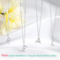 26 Letter Pendant All Moissanite Necklace for Women Small Size Jewelry Name Chain 100% Real S925 Sterling Silver Jewelry