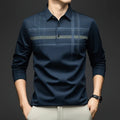 Polo T Shirt for Man 2026 Formal Business Slim Long Sleeve Tshirt Men Casual Loose Stripe Shirt for Man Designer Clothes