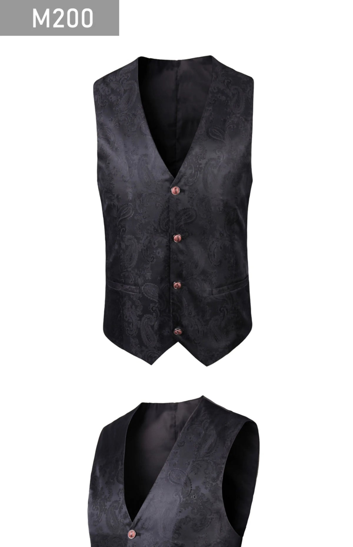 2025 New High-end V-neck Jacquard Black Vest for Men, White Sleeveless Waistcoat, Silver Billiards Uniform ,male Magician Vests