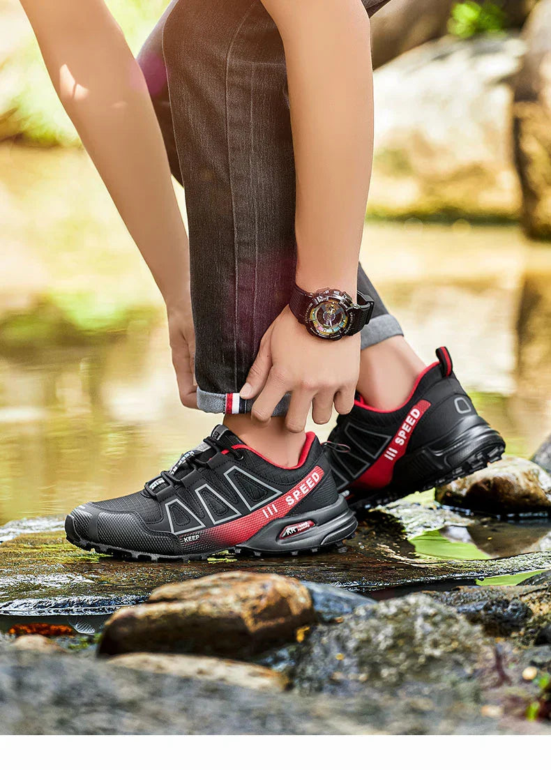 Men's Waterproof Hiking Shoes, Outdoor Sports Shoes,Lace-up Hiking Shoes, Women's Hiking Shoes, Non-slip Tactical Hunting Shoes