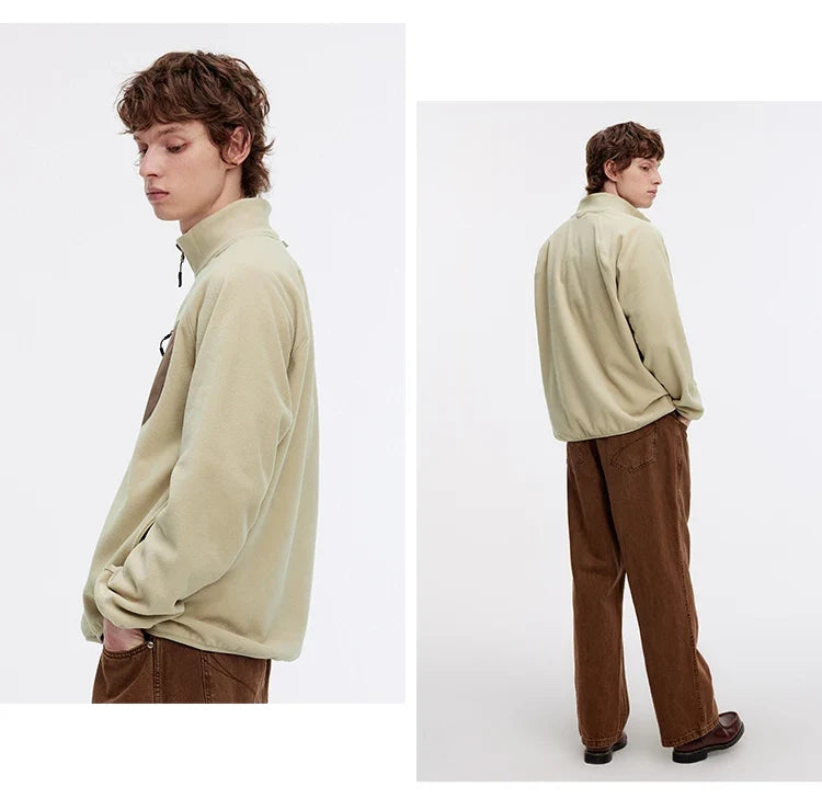Jacket Men 2025 Autumn New Couple Fleece Anti-Static Casual Top