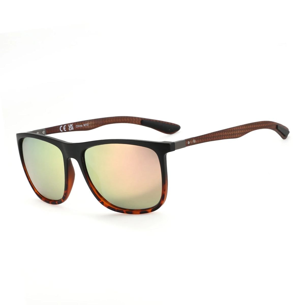 Square Polarized Sunglasses for Men Ultralight Carbon Fiber Sun Glasses Driving Fishing Golf Sports UV400 Protection