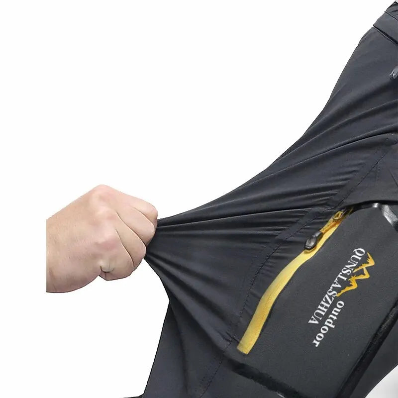 Men's Hiking Pants Trekking Convertible Quick Dry Lightweight Zip-Off Outdoor Travel Camping Fishing Pants