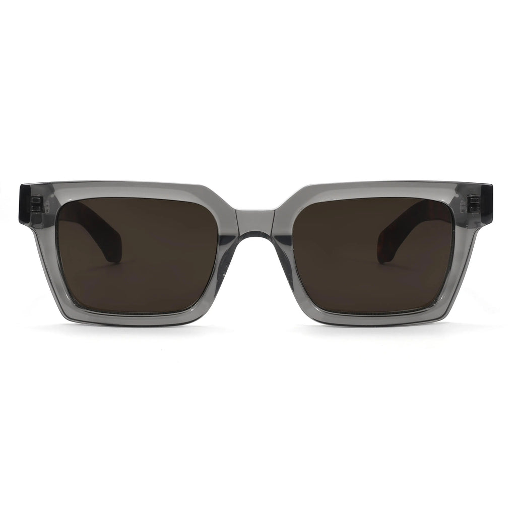 VZONE Acetate Frame Glasses for Men Oversized Polarized Sunglasses Women Trendy Retro Wide Keyhole Bridge UV400 Protection
