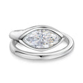 0.5-2CT Marquise Cut Moissanite Rings for Women Lab Diamond Solitaire Wedding Band Girls 925 Sterling Silver Jewelry Fine