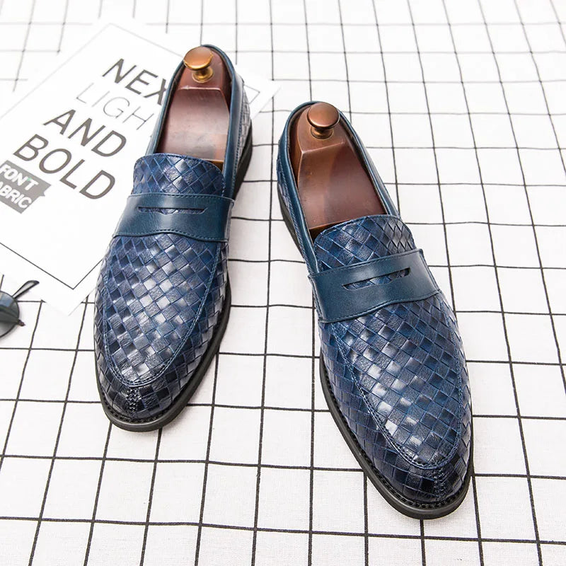 Mens Dress Wedding Fashion Office High Quality Leather Comfy Business Formal Italy Driving Loafers Shoes for Men Plus Size 38~48