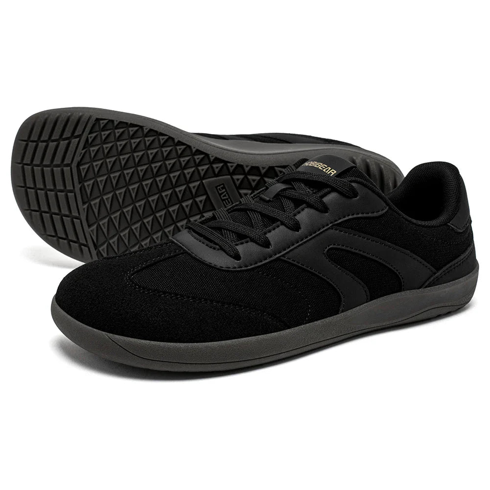Barefoot Wide Toe Sneakers Unisex Zero Drop Minimalist Canvas Shoes Non Slip Lace Up Walking Sneaker