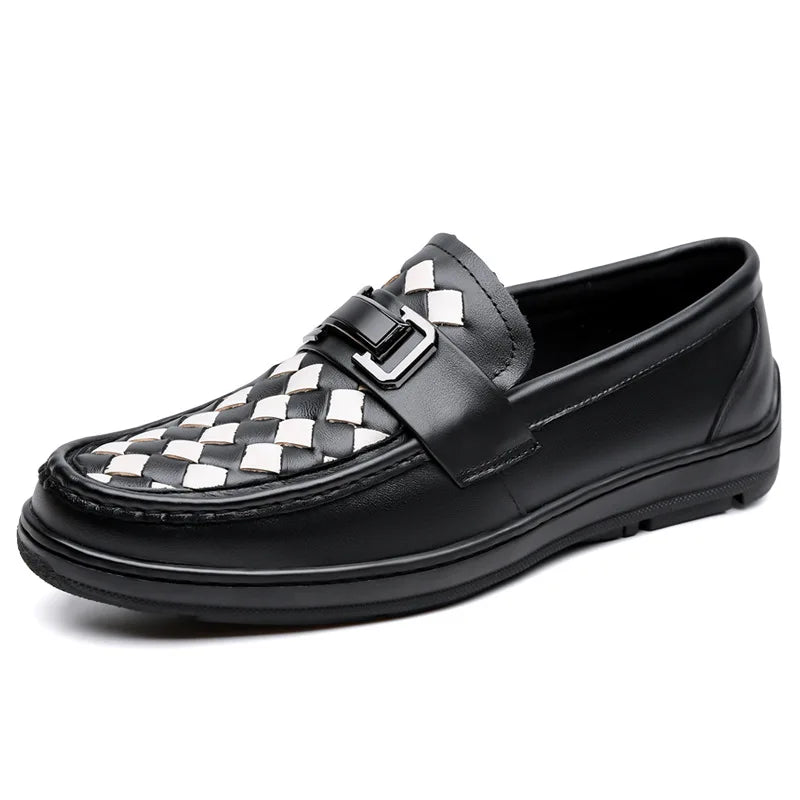 Soft Sole Loafers Shoes for Man Summer Autumn New Designer Leather Shoes Male Fashion Business Casual Luxury Shoe Man