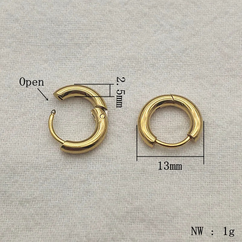 NEW ARRIVAL! 13/17/21mm 100pcs Stainless Steel Round Clasps&Hooks Earring Hooks Base For Handmade Earrings Parts DIY Accessories