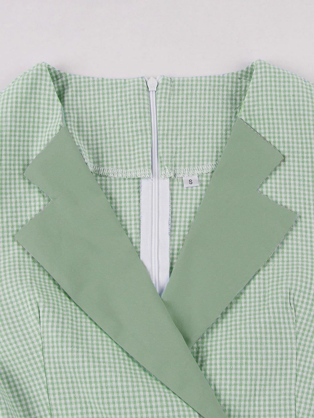 Plaid and Black Elegant Ladies Rockabilly Cotton Dresses Notched Collar 3/4 Sleeve Autumn Winter Women Vintage Dress