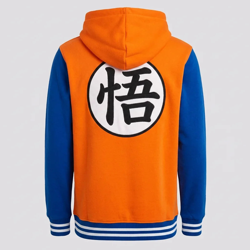 Hot Anime D-Dragons Cosplay Costume Hoodie Ball Z Sweatshirts Zipper Coats Cardigan Goku Kame Symbol Casual Baseball Jacket Tops