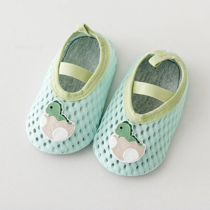 Spring Summer Newborn Baby Socks Shoes Cartoon Children Anti Drop Toddler Shoe Soft Sole Anti Slip Boys Girls Kids First Walkers