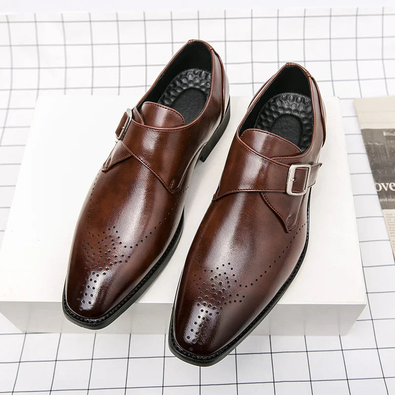 Leather Shoes For Man Loafers Casual Fashion Business Formal Shoes wedding Big Size Designer Shoes High Quality