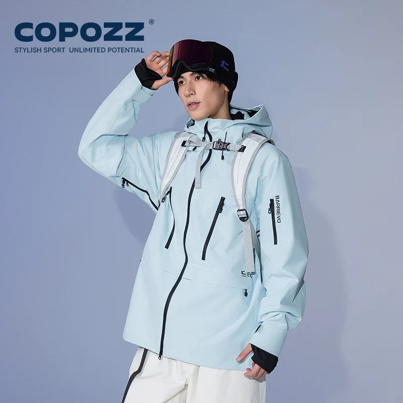 Ski Jacket Women Man Hooded Ski Wear Windproof Winter Overalls Hoodie Waterproof Outdoor Sports Clothing Snowboard